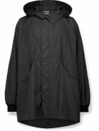 The Row - Kemet Oversized Coated-Cotton Hooded Jacket - Black
