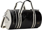 Fred Perry Black & Off-White Classic Barrel Duffle Bag