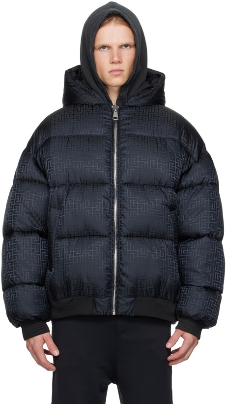 Photo: Balmain Black PB Labyrinth Jacket