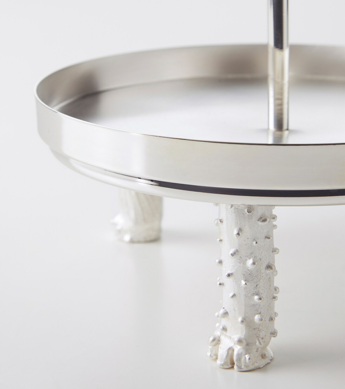 Natalia Criado Embellished silver-plated metal cake stand