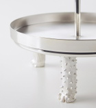 Natalia Criado Embellished silver-plated metal cake stand