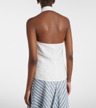 Ralph Lauren Collection Eldred halterneck linen top