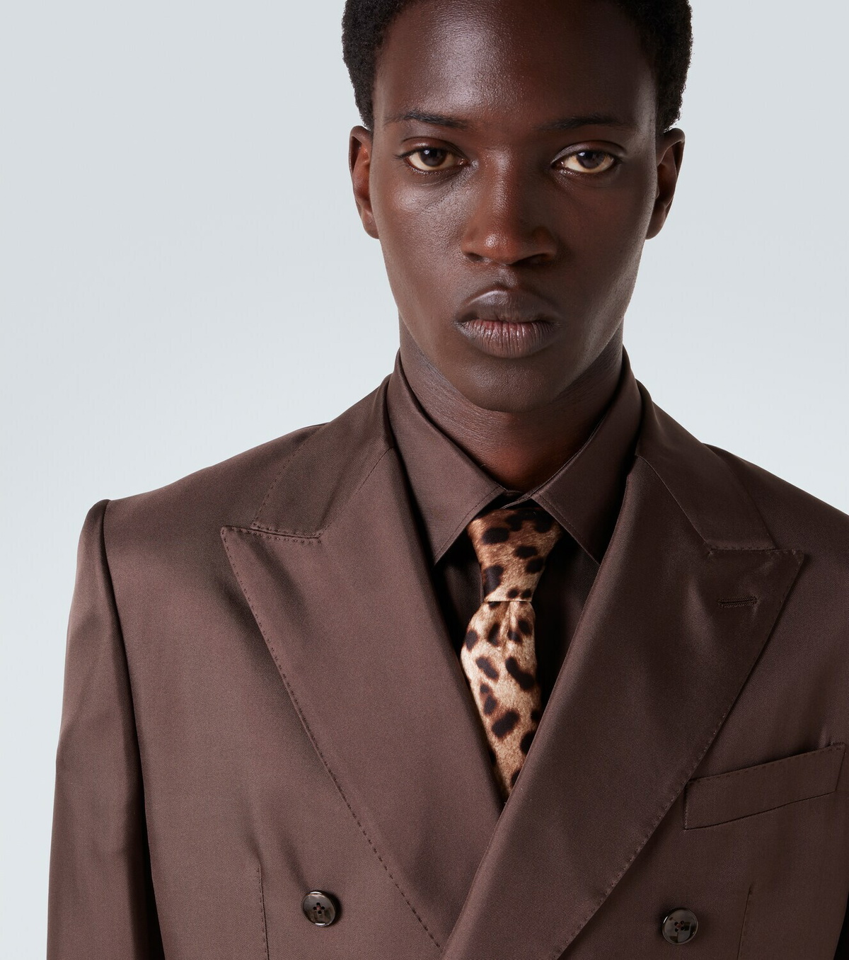 Dolce&Gabbana Animal-printed silk twill tie