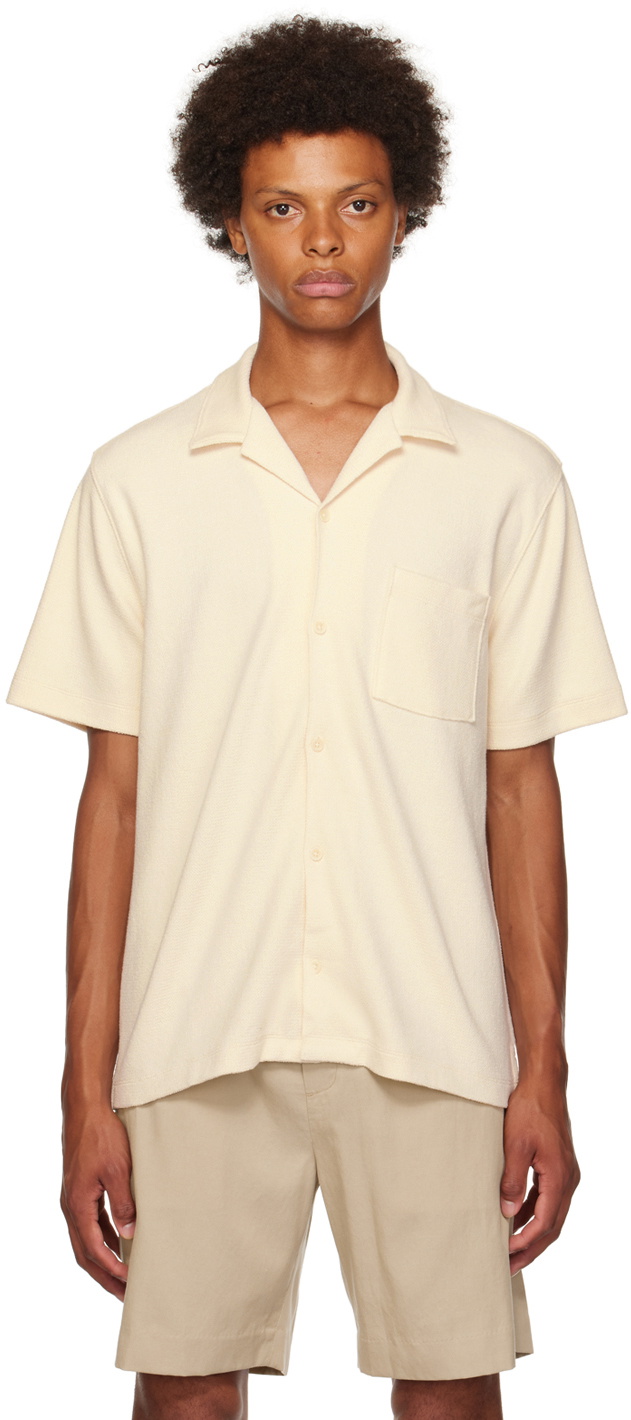 Vince Beige Button Shirt Vince