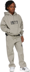 Essentials Kids Grey '1977' Hoodie