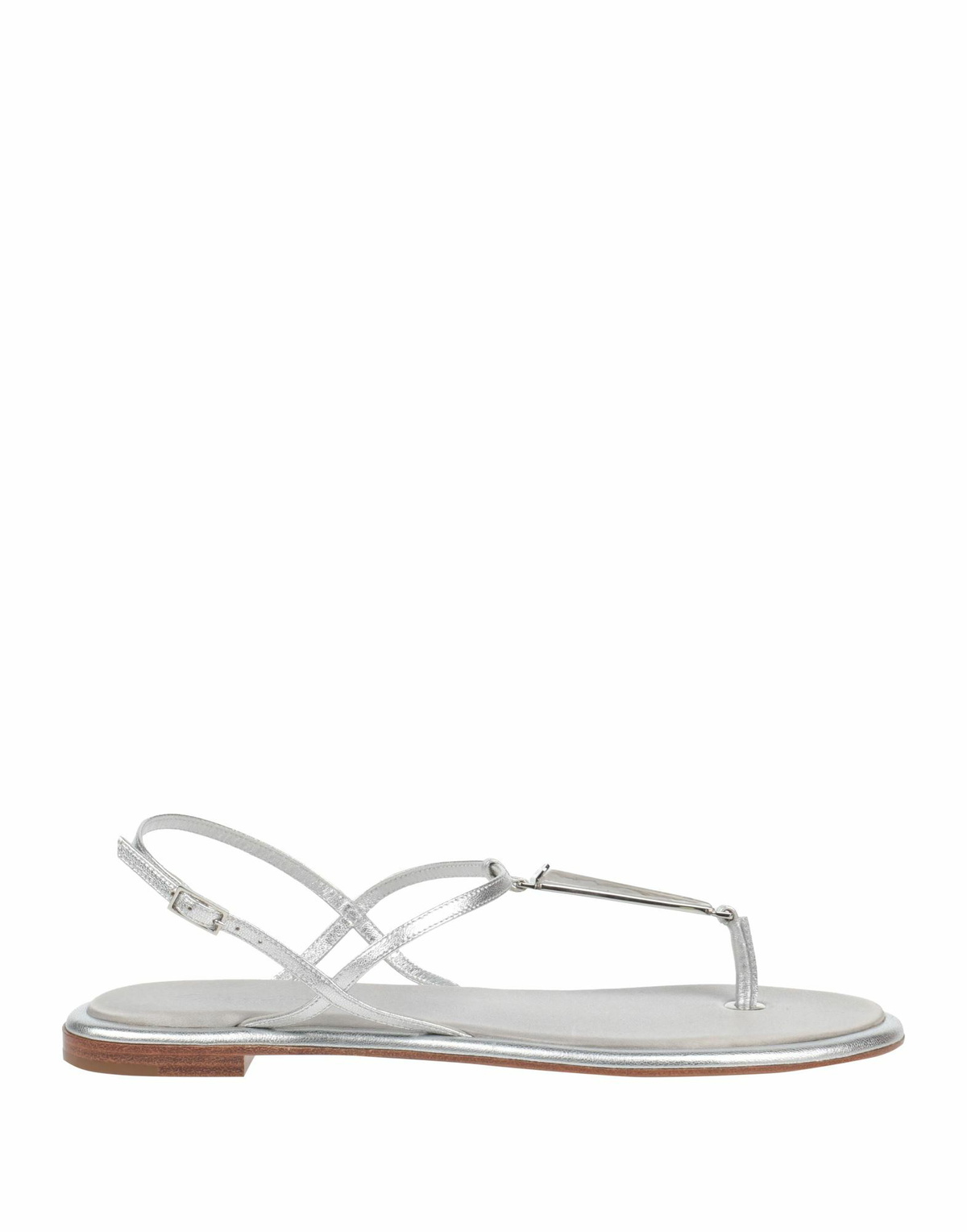 Giorgio Armani Womens Thong sandal in Silver