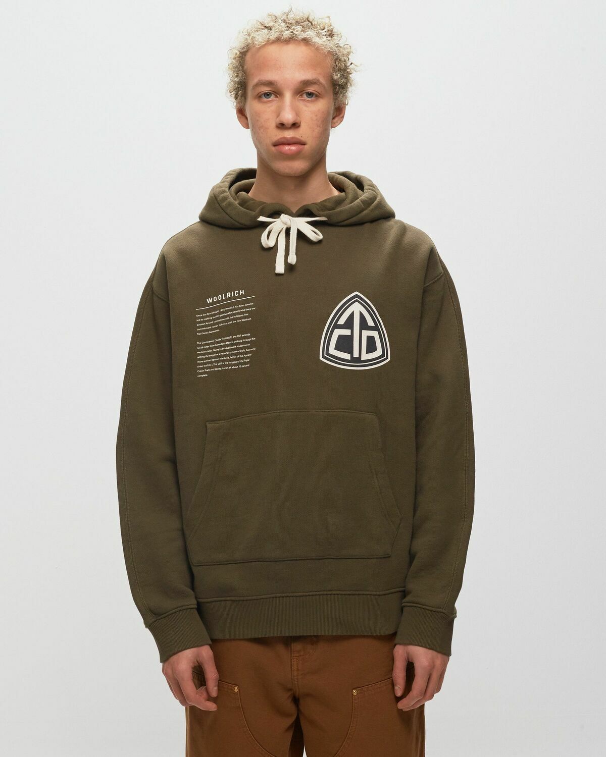 Woolrich American Hoodie Green Hoodies
