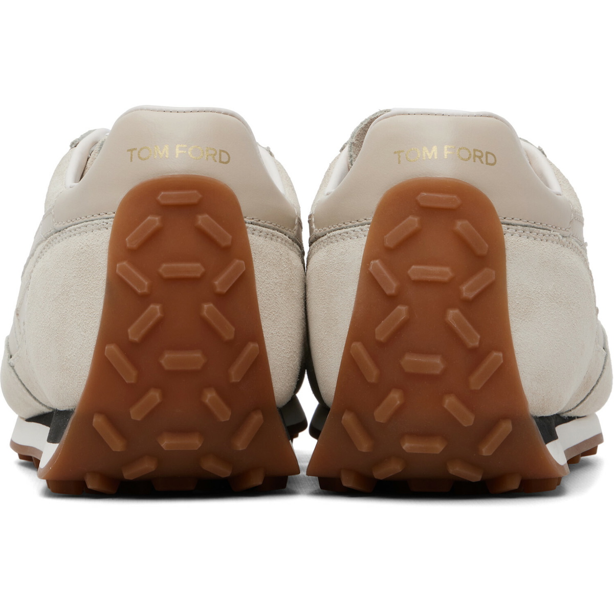 TOM FORD Off-White Suede Mick Sneakers