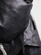 Rick Owens - Embellished Leather Drawstring Backpack