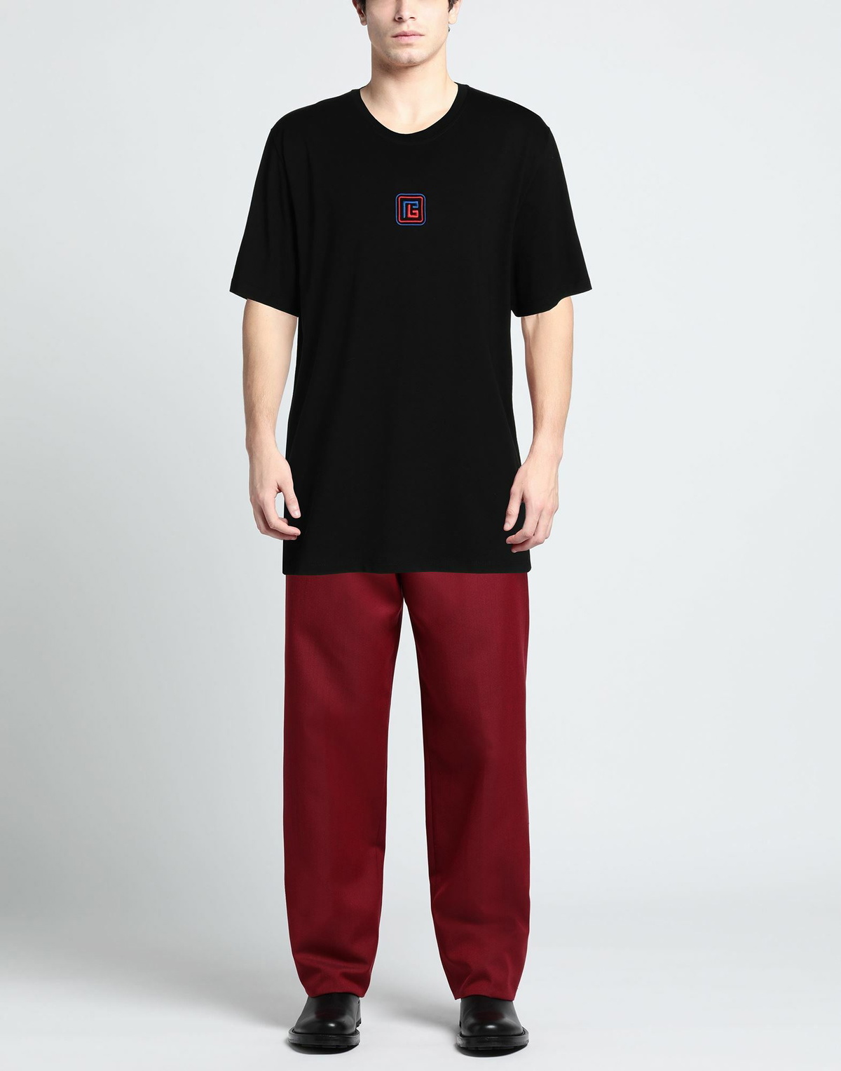 Balmain Mens T-shirt in Black