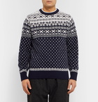 Howlin' - Lawrence Fair Isle Wool Sweater - Blue