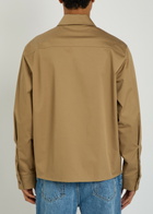 Moncler Logo Stretch-cotton Overshirt Sand