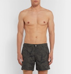 Officine Generale - Roman Mid-Length Printed Swim Shorts - Green