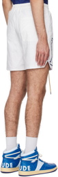 Rhude White Drawstring Shorts