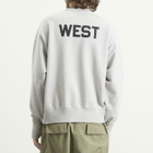 Unlikely Dry Goods Men's "WEST" Crew Sweat in Gray