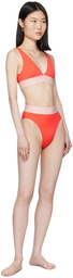 Versace Underwear Orange Greca Border Bikini Bottom