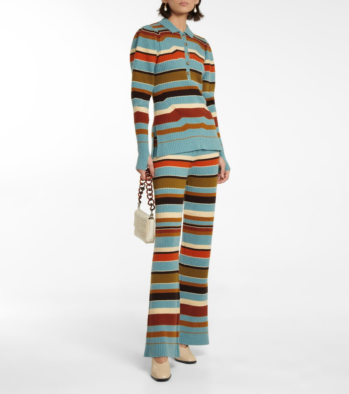 Ulla Johnson Chesca striped wool and cashmere sweater