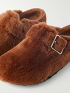 BIRKENSTOCK 1774 - Boston Shearling Clogs - Brown
