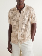 Frescobol Carioca - Pinto Crocheted Cotton Shirt - Neutrals