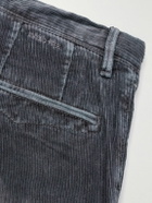 Incotex - Slim-Fit Cotton-Blend Corduroy Trousers - Gray