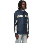Palm Angels Navy Classic Logo Track Shirt