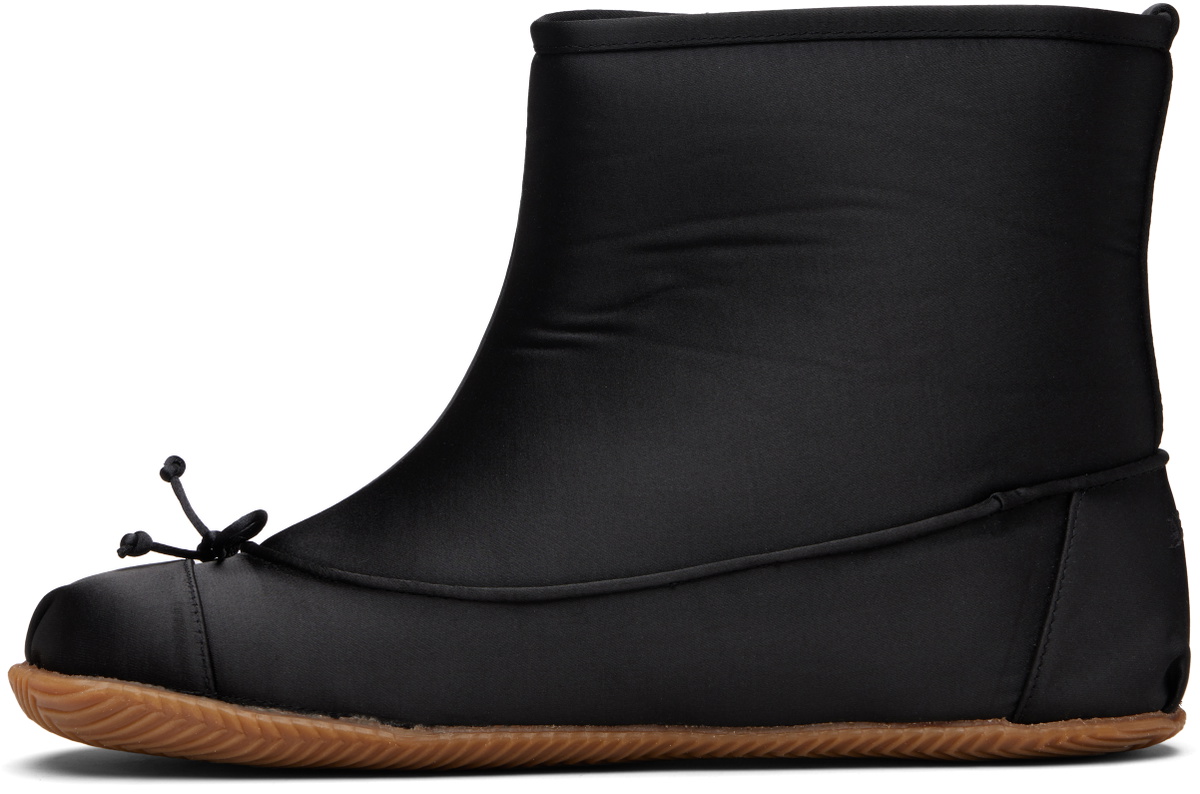 ABRA Black Satin Baby Boots