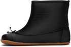 ABRA Black Satin Baby Boots