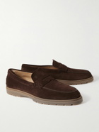 Tod's - Gommino Suede Loafers - Brown