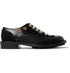 Acne Studios - Suede-Panelled Leather Derby Shoes - Men - Black