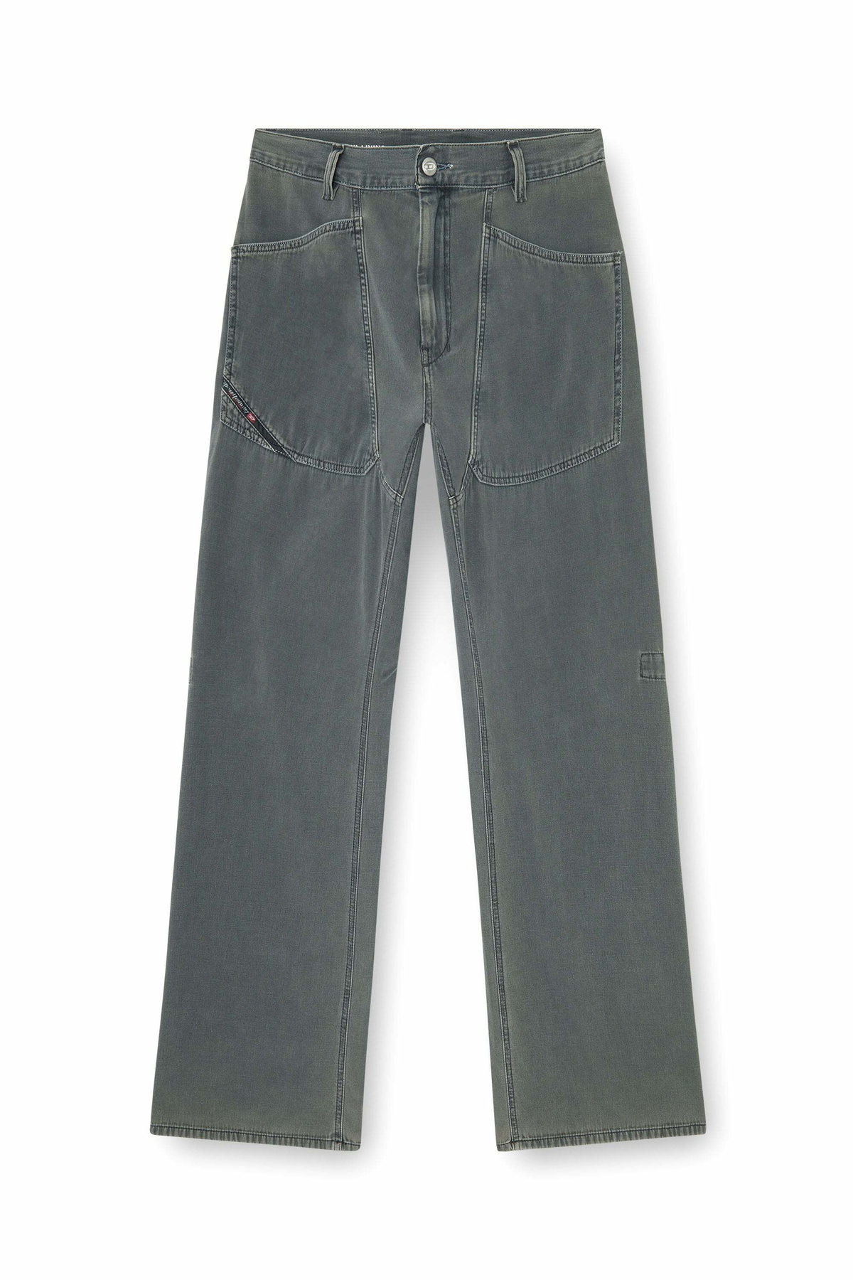 Diesel Relaxed Jeans Regular Waist D-Zeta, Colored, Zip fly