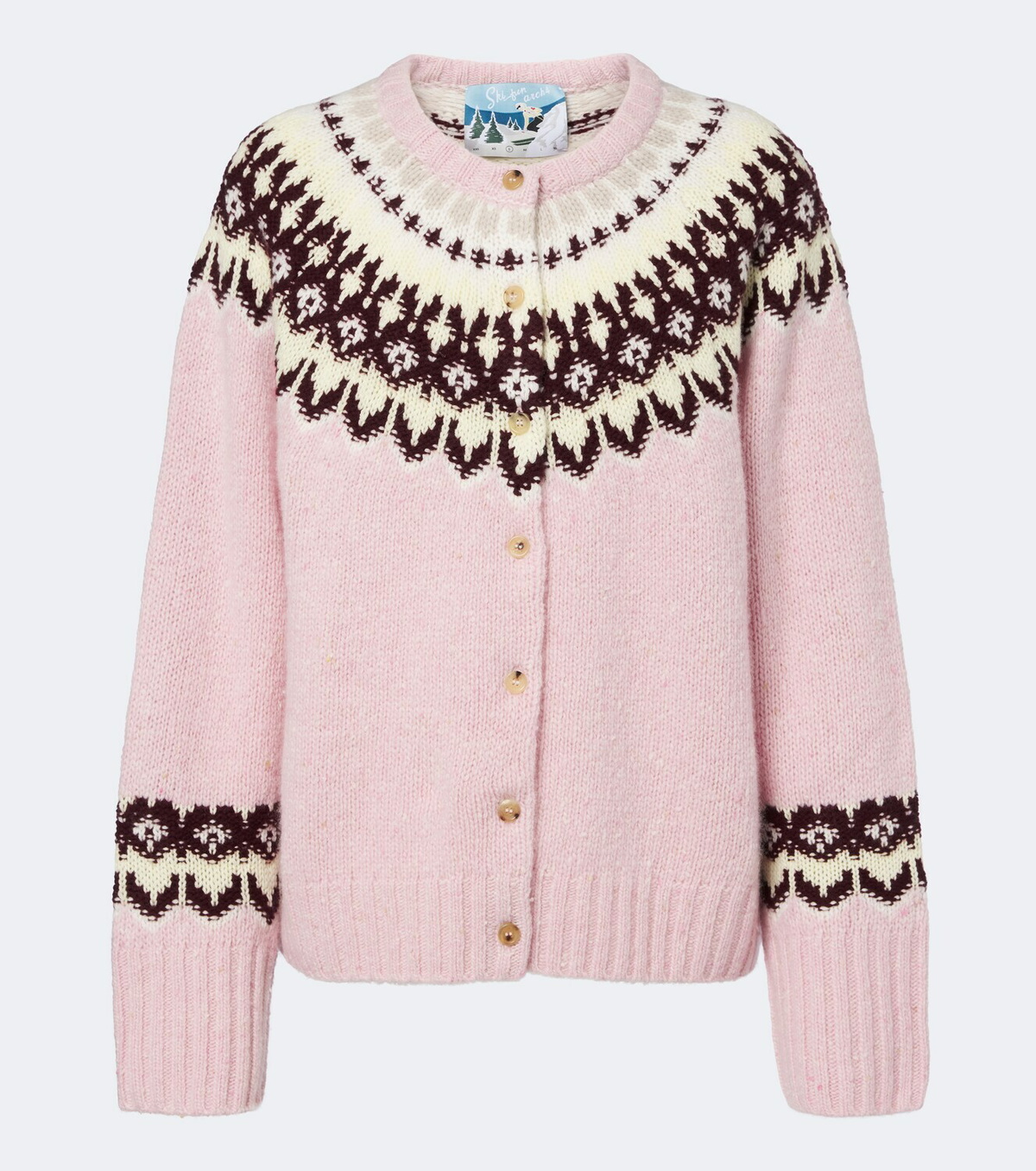 Arch4 Loze Fair Isle cashmere cardigan