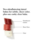 Goop Clean Nourishing Lip Balm Trio - Clear, Garnet & Rose