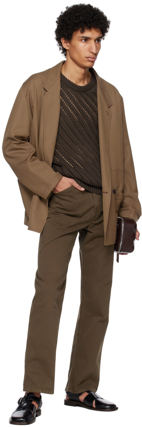 LEMAIRE Brown Seamless Jeans