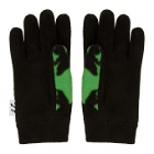 Perks and Mini Black and Green Neighborhood Edition Fleece Gloves