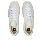 Veja Men's V-12 Leather Sneakers in White/Light Blue