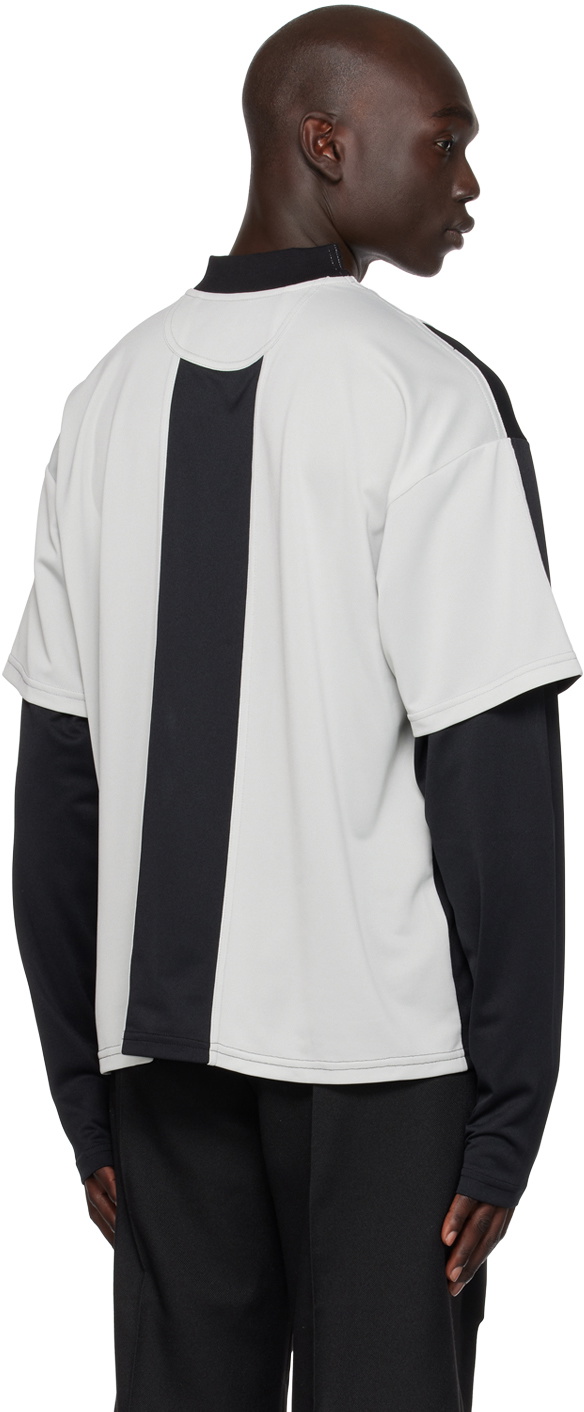 Commission Black & Gray Layered Long Sleeve T-Shirt
