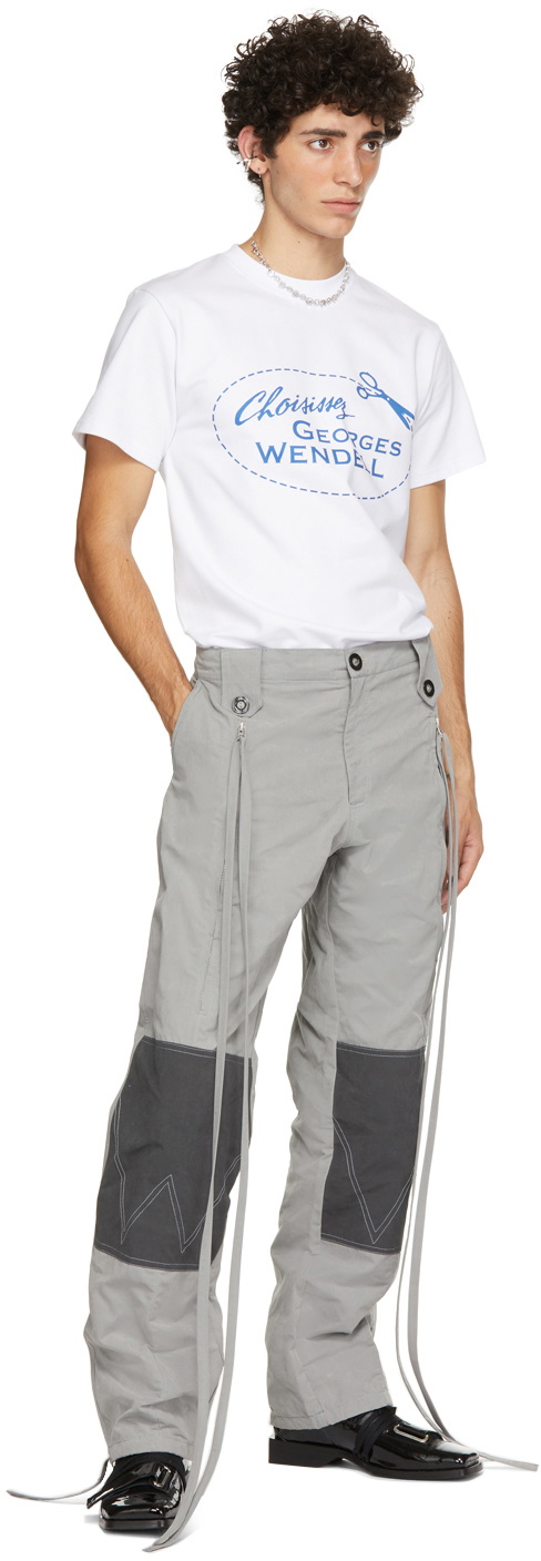 Georges Wendell White Logo T-Shirt