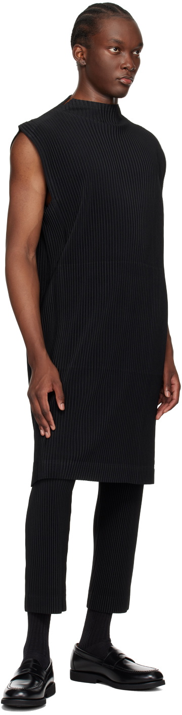 64449　ISSEY MIYAKE　タンクトップ BASICS Vest Top Black – The official ISSEY MIYAKE ONLINE STORE