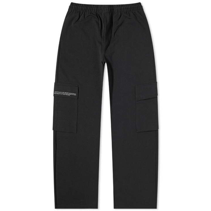 Photo: Pangaia Double Jersey Cargo Pant in Black