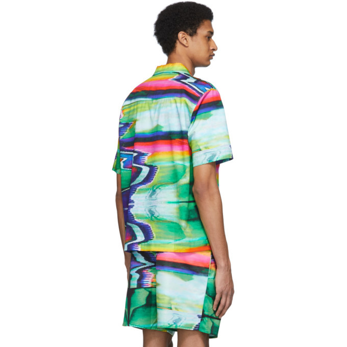 Rochambeau Multicolor Scramble Print Short Sleeve T-Shirt