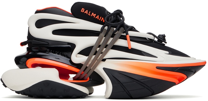 Photo: Balmain Black & Orange Unicorn Sneakers