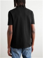 Balmain - Logo-Embroidered Cotton-Piqué Polo Shirt - Black