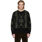 South2 West8 Black Mohair Loose Fit Sweater