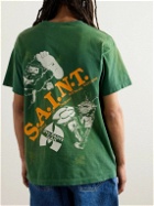 SAINT Mxxxxxx - Sean Wotherspoon Printed Cotton-Jersey T-Shirt - Green