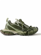 Balenciaga - 3XL Distressed Mesh and Rubber Sneakers - Green