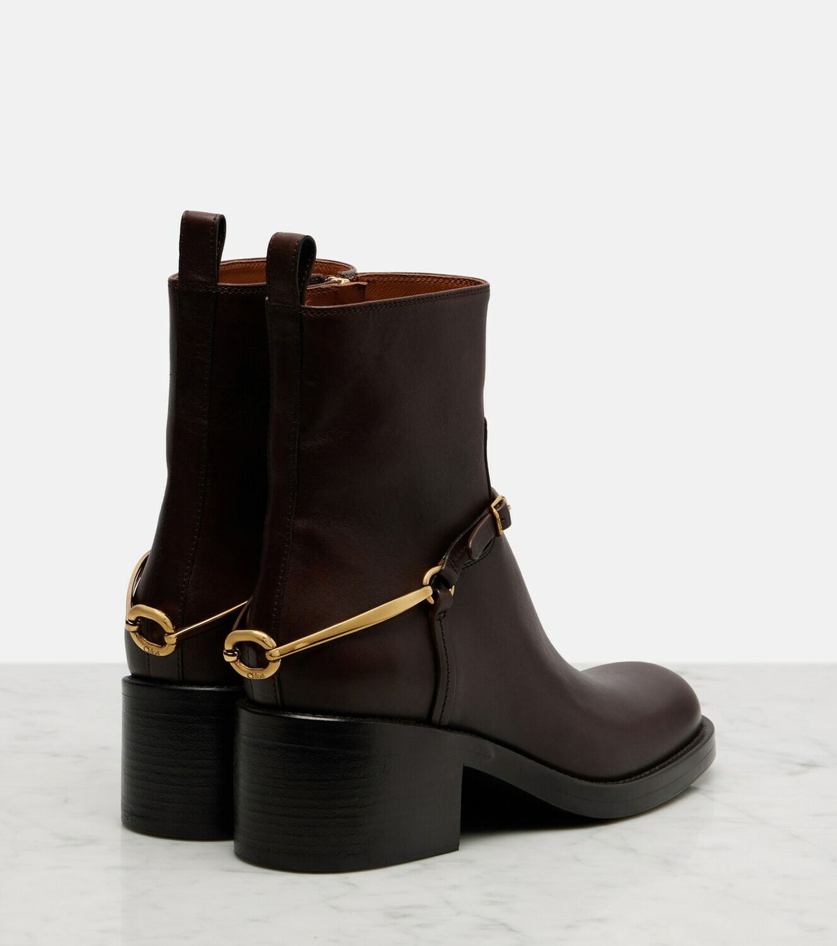 Chloé Dakota 60 leather ankle boots