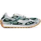 Bottega Veneta Green & Silver Orbit Sneakers