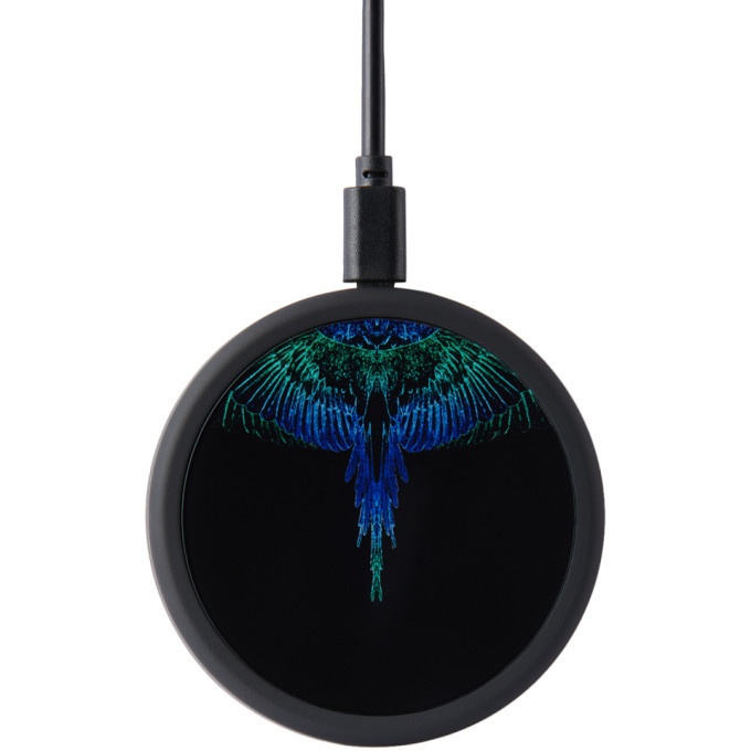 Photo: Marcelo Burlon County of Milan Black and Blue Wings Wireless Charger