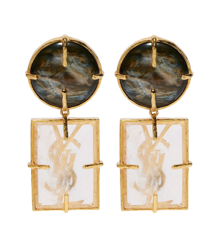 Photo: Saint Laurent Cassandre clip-on earrings