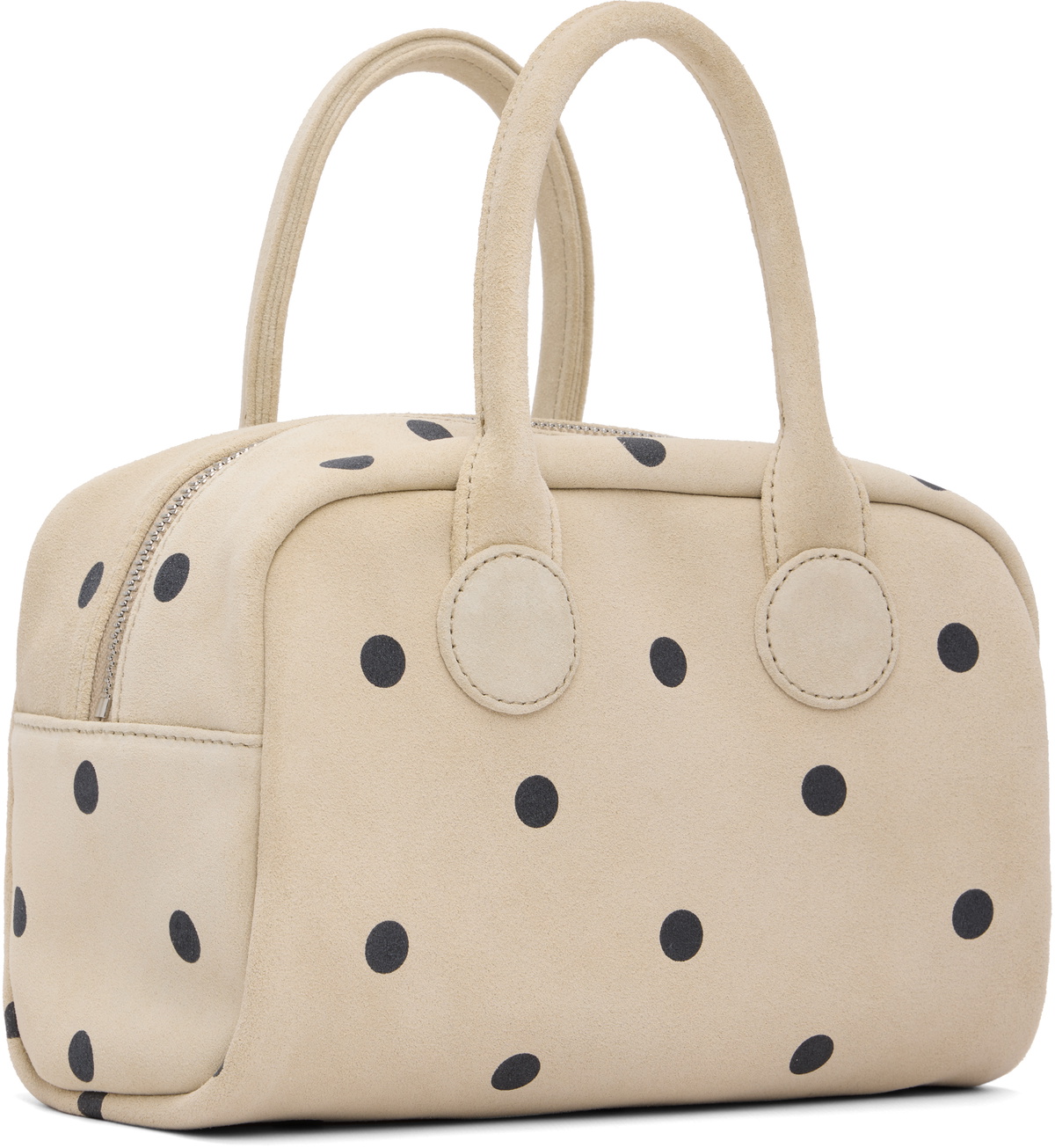 MARGESHERWOOD Beige & Black Soft Bowling Bag